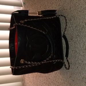Black leather Shoulder Bag